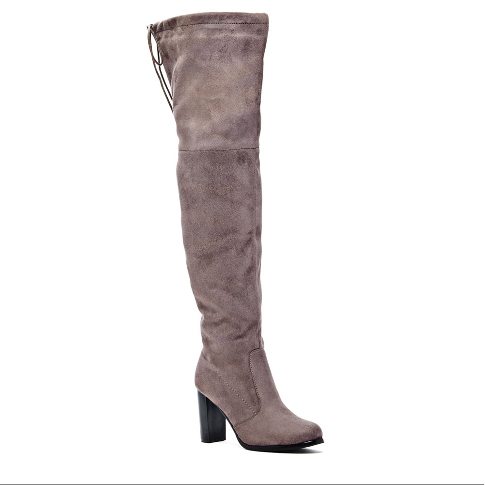Bucco Zoolandy Gray Thigh High Boots sz 8.5